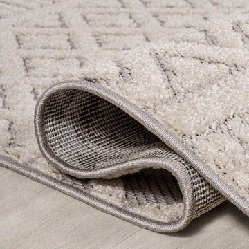 Ormond High-low Modern Trellis Geometric Area Rug
